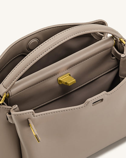 Carmen Top Handle Bag - Apricot
