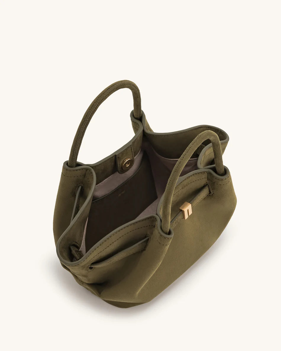 Hana mini tote Dark olive