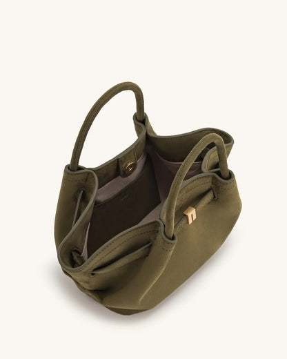 Hana mini tote Dark olive