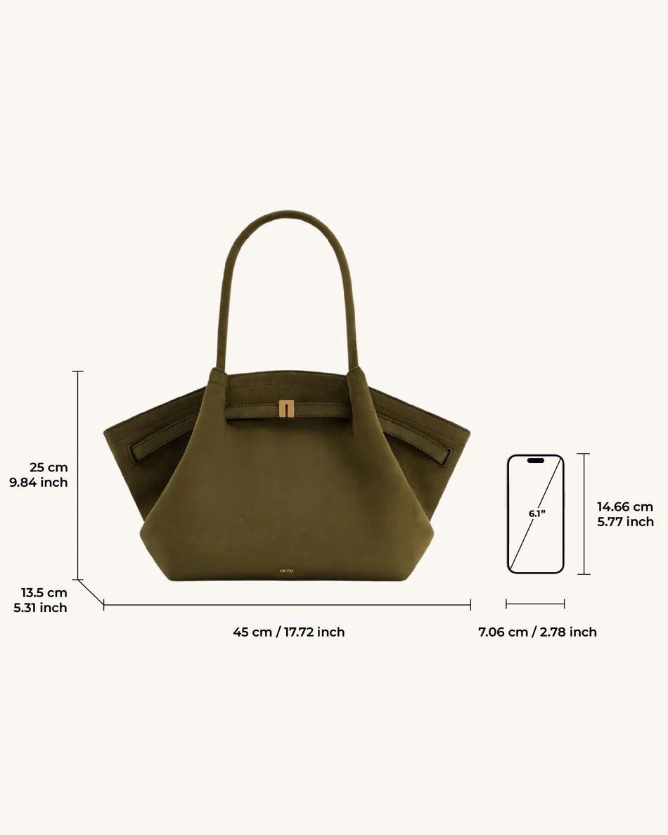 Hana medium tote Dark Olive