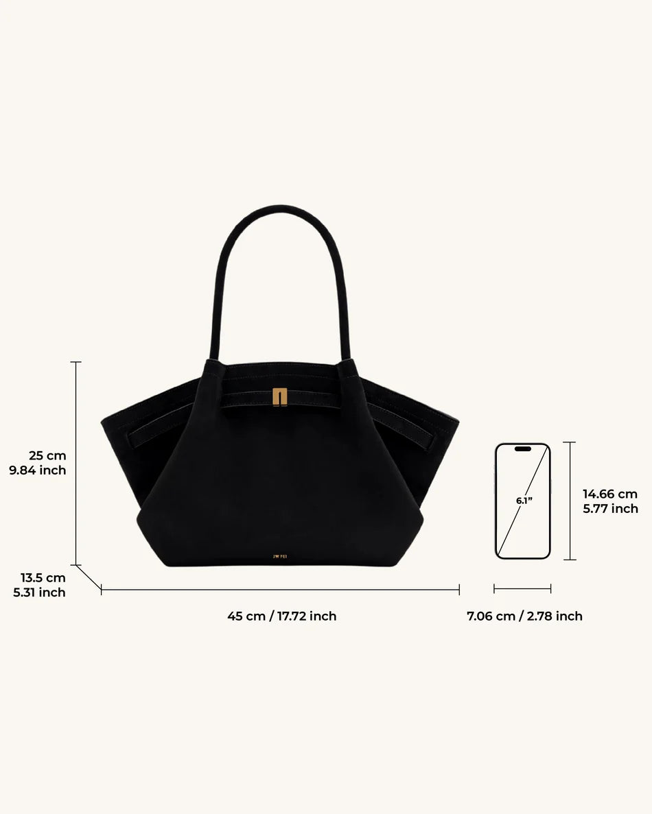 Hana medium tote Black