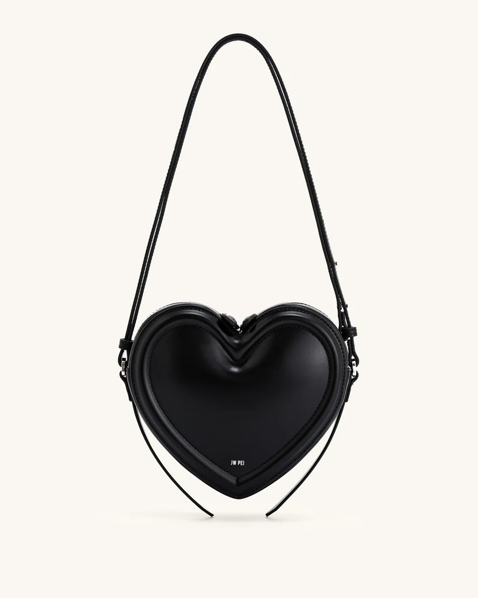 Arlene heart bag Black