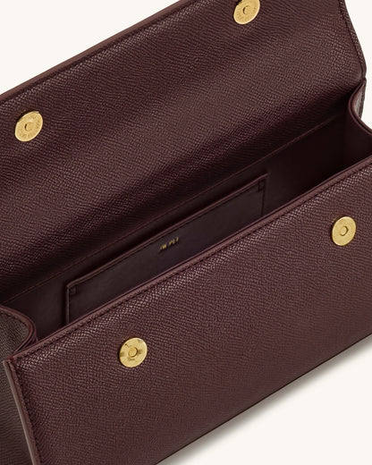 Keyla Top Handle Bag - Deep Burgundy