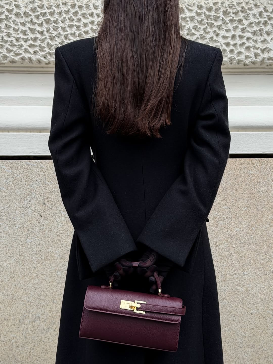 Keyla Top Handle Bag - Deep Burgundy