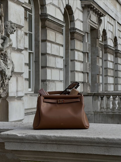 Carmen Top Handle Bag - Brown