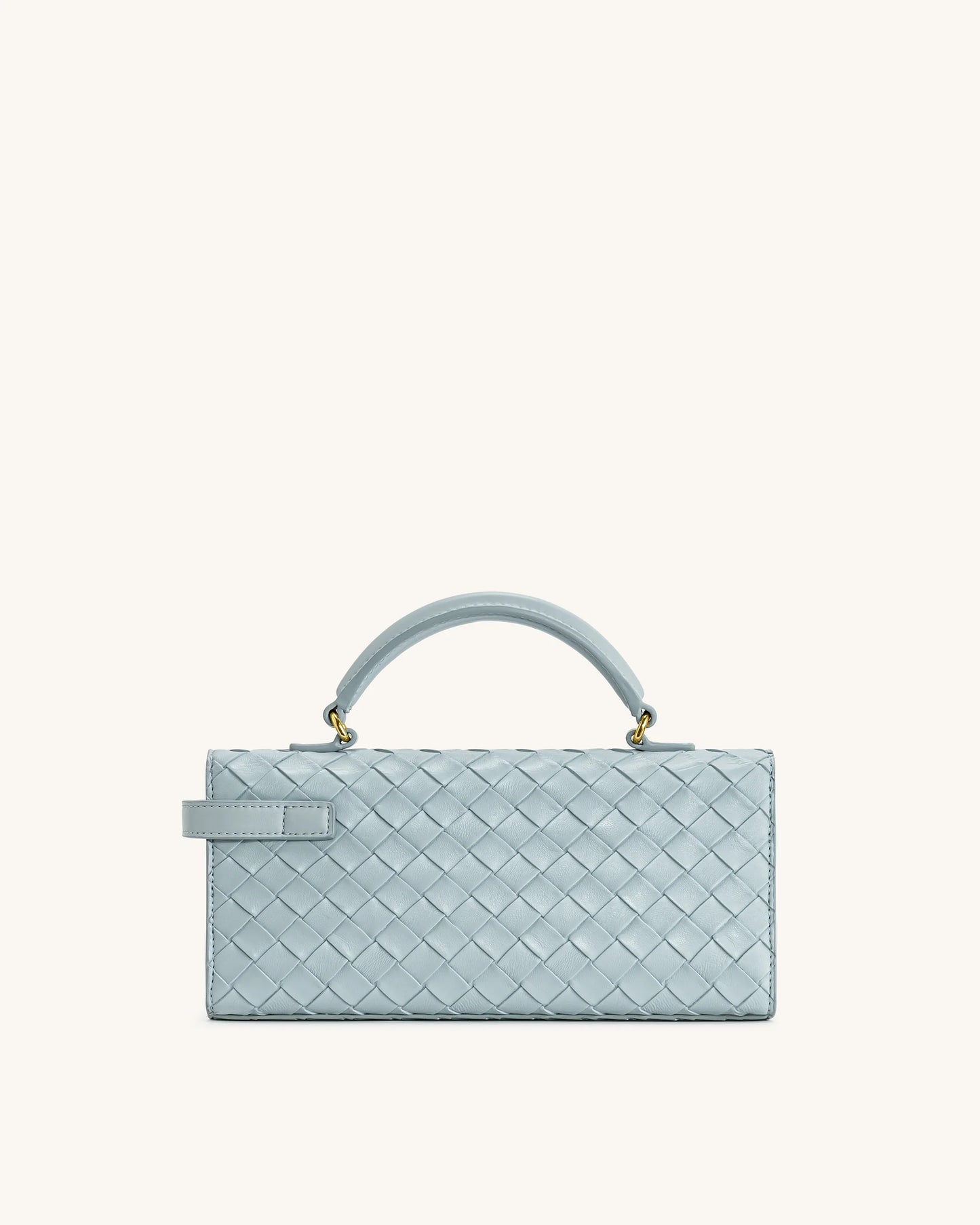 Keyla Weave Texture Top Handle Bag - Blue