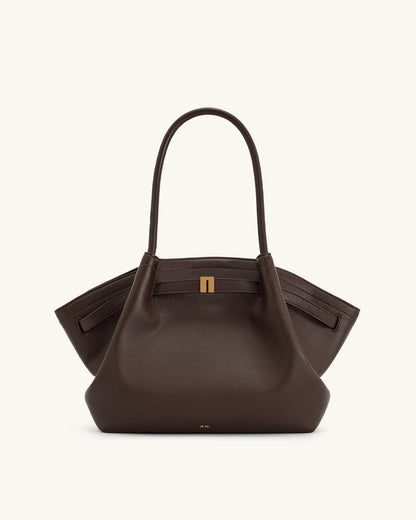Hana medium tote Bag - Dark brown