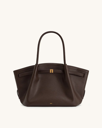 Hana medium tote Bag - Dark brown