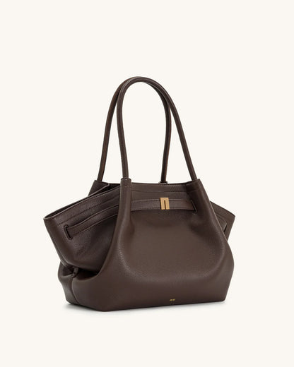 Hana medium tote Bag - Dark brown