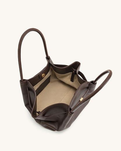 Hana medium tote Bag - Dark brown