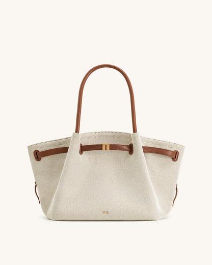 Hana medium tote Bag - Brown Canvas