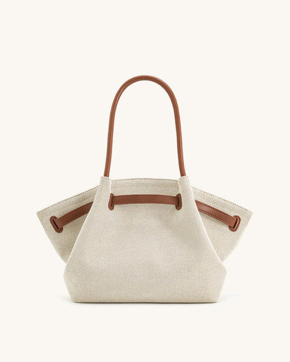 Hana medium tote Bag - Brown Canvas