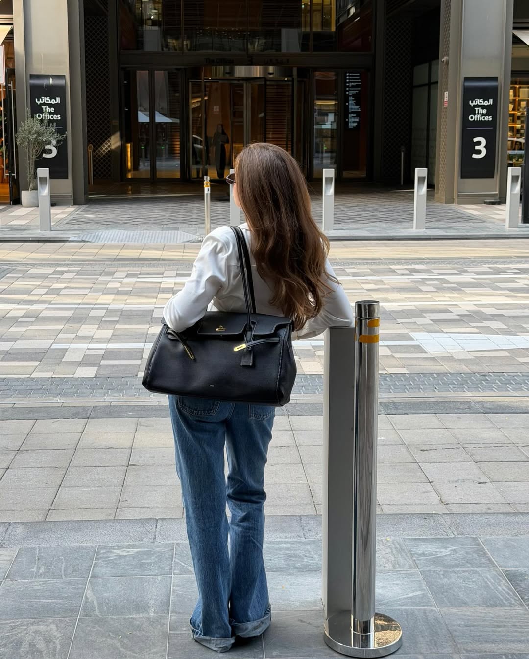 Yara Large Shoulder Bag - Black