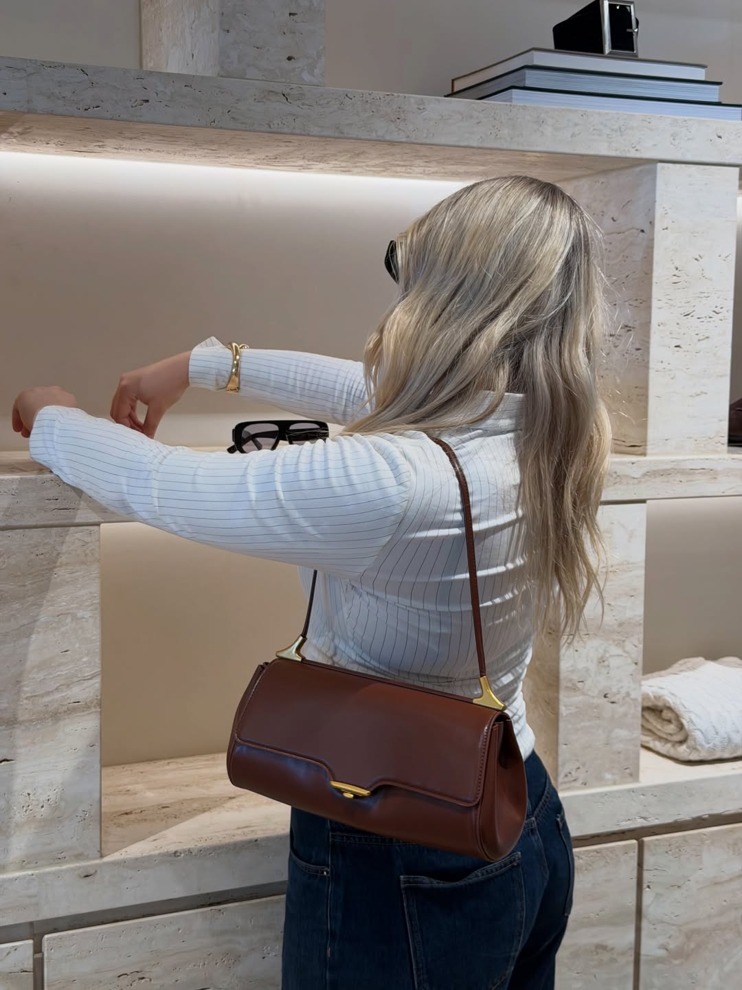 Eloise Shoulder Bag - Deep Brown