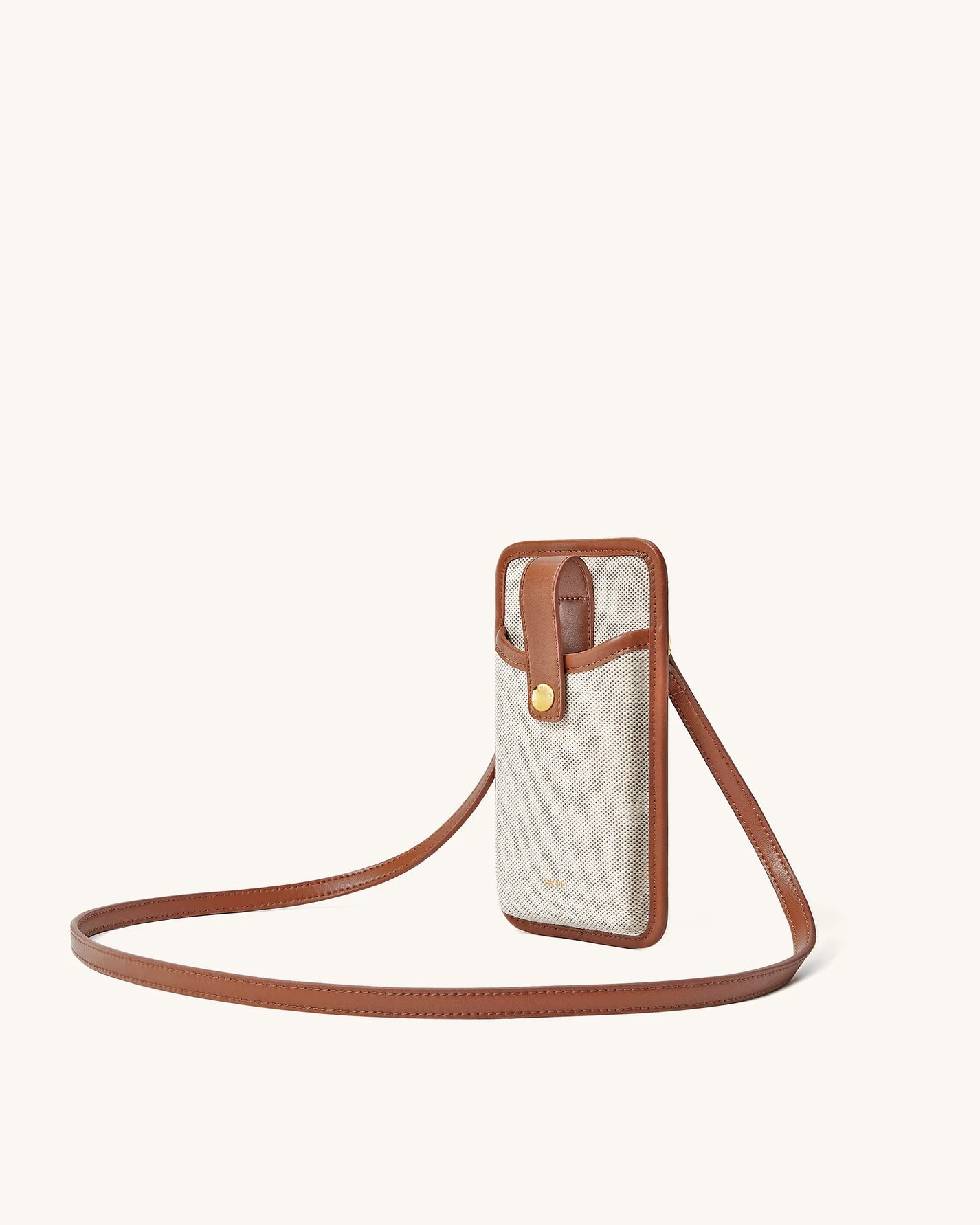 Aylin Canvas Phone Bag Brown