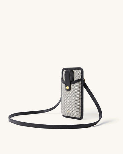 Aylin Canvas Phone Bag Black