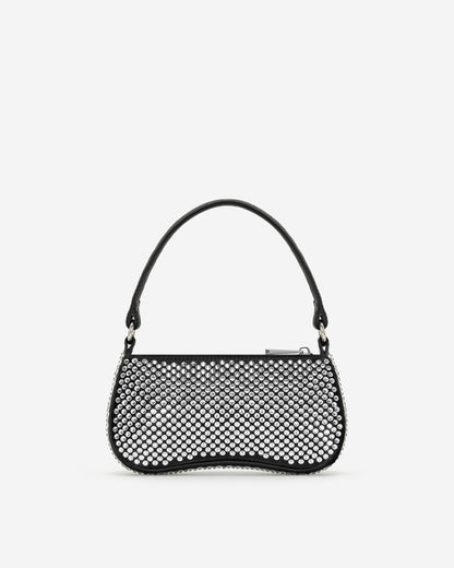 EVA ARTIFICIAL CRYSTAL MINI SHOULDER BAG - Black