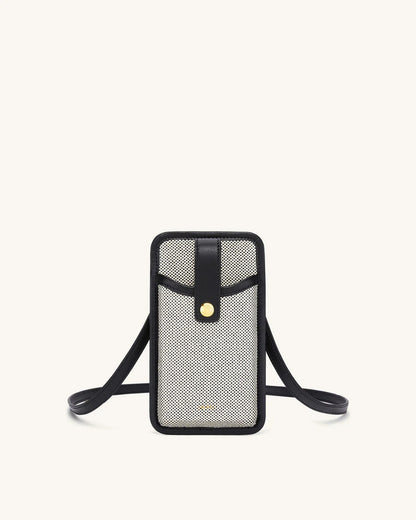 Aylin Canvas Phone Bag Black