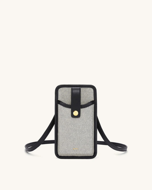 Aylin Canvas Phone Bag Black